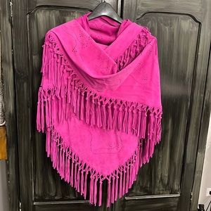 Italian Suede Leather shawl